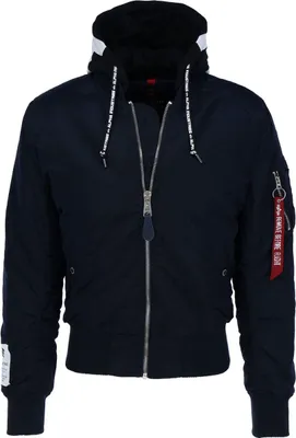 Produktbild von ALPHA INDUSTRIES MA-1 ZHP Herren Bomberjacke mit Kapuze, Größe:L, Alpha Industries Farben:Rep.Blue