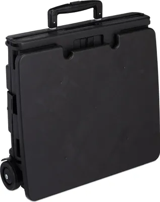 Imagen del producto de Relaxdays 10031420, aluminio, plástico, carro de mano, negro, 35 kg, 2 ruedas, 450 mm