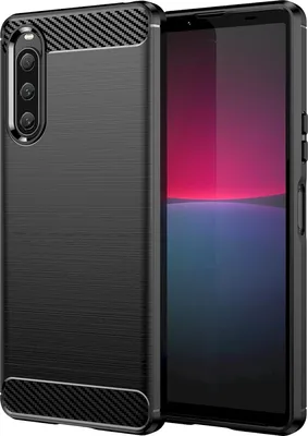 Produktbild von Mobigear Brushed Slim  Sony Xperia 10 V Hülle Flexibles TPU Backcover - Schwarz