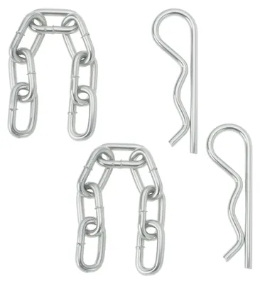 Immagine prodotto di 4 catene in acciaio zincato con clip a "R" M6x110mm, diametro 6mm