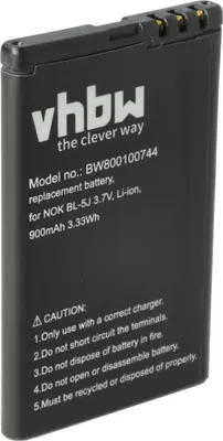 Produktbild von vhbw Akku kompatibel mit Doro Primo 365 Handy Smartphone Telefon (900 mAh, 3,7 V, Li-Ion)