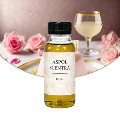 Produktbild von Aspol Scentra Vanille-Rosenfreude UFIREADY Duftöl für Kerzen 100 ml, KI-generiertes Bild