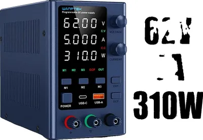 Immagine prodotto di Alimentatore da laboratorio DC, tensione regolabile, display ad alta precisione, EPS6205 60V 5A