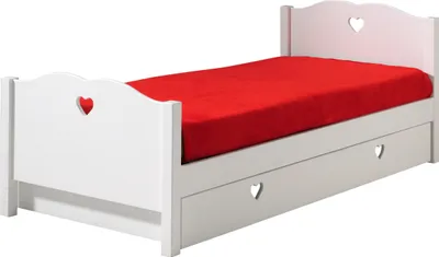 Produktbild von Jugendzimmer-Set >AMORI< in Weiß aus Massiv Kiefer und MDF
