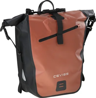 Produktbild von CEVISS 11.0001.09 Fahrradtasche Wasserdicht Singel (braun-schwarz ) 25 Liter Schnellverschluss