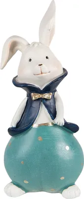 Produktbild von Clayre & Eef Figur Kaninchen 9x8x21 cm Türkis Polyresin