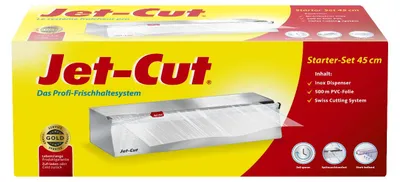 Produktbild von Jet-Cut Inox Starter-Set 45 cm, Dispenser, 500 m Folie, Swiss Cutting