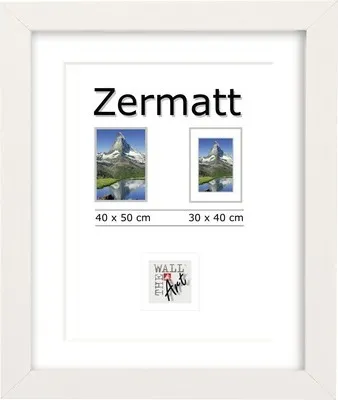 Produktbild von Bilderrahmen MDF Zermatt weiß 40x50 cm
