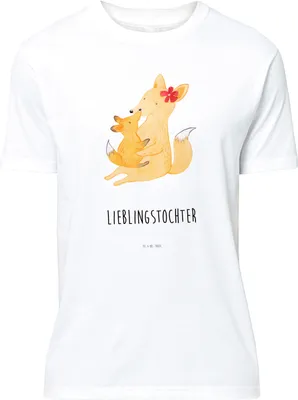 Produktbild von Mr. & Mrs. Panda S T-Shirt Fuchs Mama - Weiß - Geschenk, Tshirt, Schoß, Jersey-Shirt, Tochter, Shirt, Mutter, oberteil, Muttertag