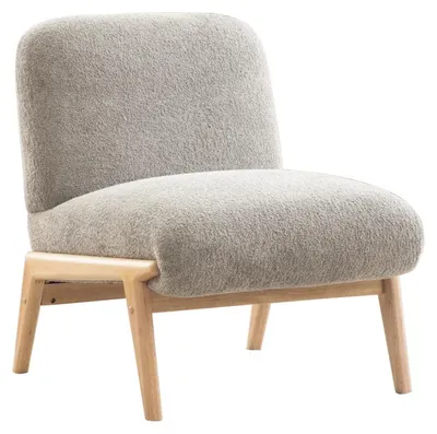 Immagine prodotto di Poltrona relax - Poltrona imbottita - Rivestimento in morbida microfibra - Imbottita - Struttura in legno - Gambe in legno massello - Ideale per il soggiorno - Colore: grigio