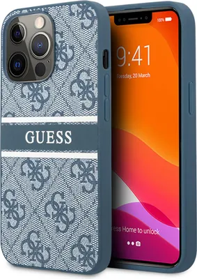 Immagine prodotto di Guess Guhcp13L4Gdbl 13 Pro / 13 6.1Niebieski/Blue Custodia rigida 4G Stripe