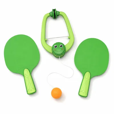 Immagine prodotto di Set da ping pong da tavolo da appendere alla porta, ideale per bambini, da utilizzare in interni - PINGPLAY