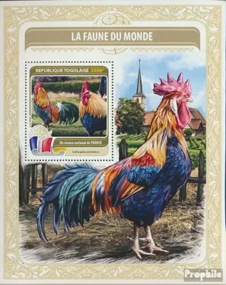 Produktbild von Briefmarken Togo 2016 Mi Block 1336 (kompl. Ausgabe) postfrisch Nationalvogel Frankreichs
