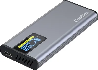Productafbeelding van CoolBox COO-MCM-M2F, SSD-behuizing, M.2, Serial ATA III, USB-aansluiting, grijs