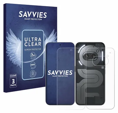 A product box and screen protectors for a phone.
