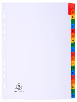 Immagine prodotto di Exacompta Divisori stampabili A4 Bianco 20 pezzi 160g cartoncino