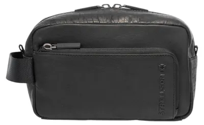 Produktbild von Strellson Leder Clapton Kulturtasche Schwarz 14 x 24 x 11