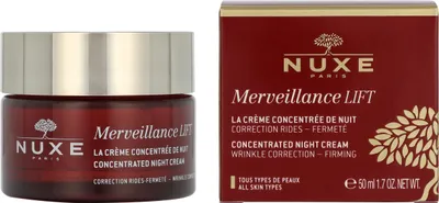 Produktbild von NUXE Merveillance Lift Concentrated, Nachtcreme, Frauen, Jeder Hauttyp, Gesicht, Anti-Aging, Anti-Falten, Kräftigend, Anheben, Glättend, 50 ml