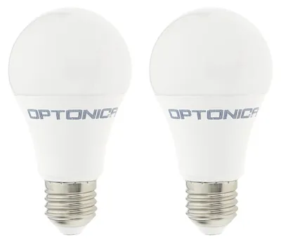 Productafbeelding van Optonica LED Peerlamp A60 E27 Mat - 10.5W 1055lm 2700K - Extra Warmwit - Vervangt 100W - 2 stuks