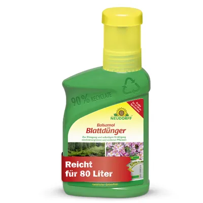 Produktbild von Neudorff Balsamol Blattdünger - Zur Düngung und sofortigen Kräftigung von geschwächten Koniferen, Rosen, Tomaten und anderen Pflanzen 250 ml