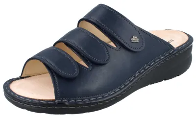 Produktbild von FINN COMFORT Comporta Damen Pantolette antistatic blau Glattleder - Größe: 43