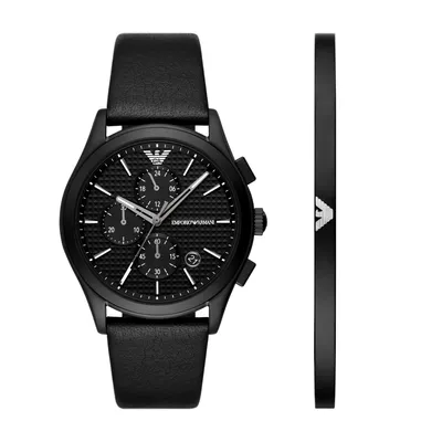 Produktbild von Emporio Armani Paolo Chronograph Geschenk-Set Herrenuhr