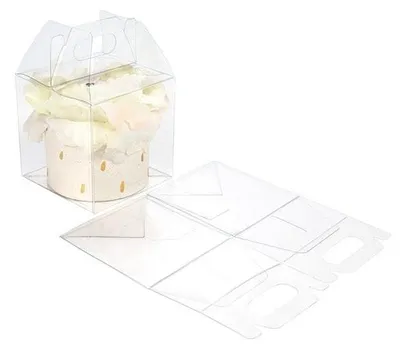 Produktbild von Klarsichtschachteln 10.2x10.2x10.2cm Transparent (25 Stück)
