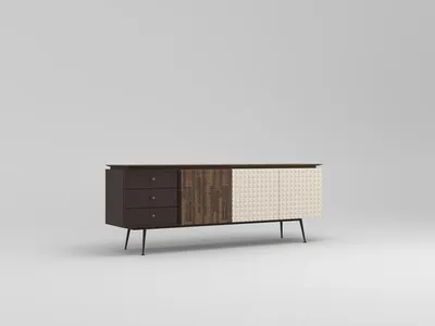 Produktbild von Komplett Einrichtung Esstisch Stühle Set Design Tisch Esszimmer Sideboard