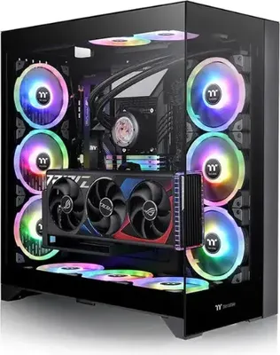 Produktbild von Thermaltake CTE E600 MX, Midi Tower, PC, Schwarz, ATX, EATX, micro ATX, Mini-ITX, SPCC, Gehärtetes Glas, 16,6 cm