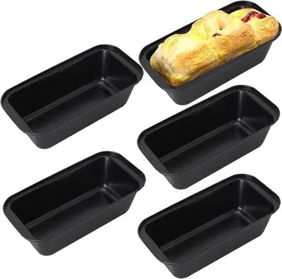 Produktbild von Schwarze Backform Backblech-Set 5-teilig 25x13cm