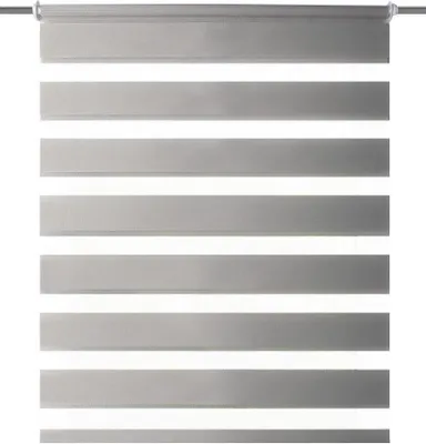 Produktbild von Home Fashion Kettenzugrollo Zebra, Stoff, weiß, versch. Breiten