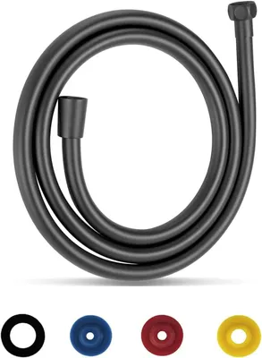 Imagen del producto de Manguera de ducha de PVC, 2 metros, de 5 capas, flexible, para ducha y bidé