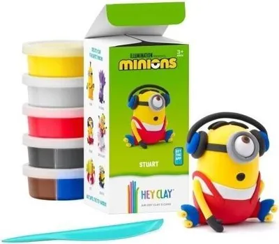 Produktbild von HEY CLAY Knetmasse Modellier-Set Minions STUART