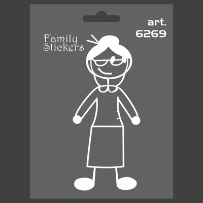 Produktbild von Sticker Aufkleber Family Oma