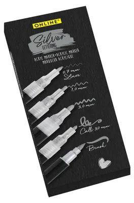 Produktbild von ONLINE Lettering Set - Set Tuschestift, Fineliner