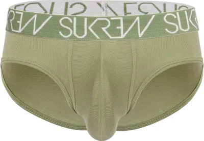 Image de SUKREW - Sous-vêtement Slips Hommes - Apex Brief Khaki - 1x Taille S