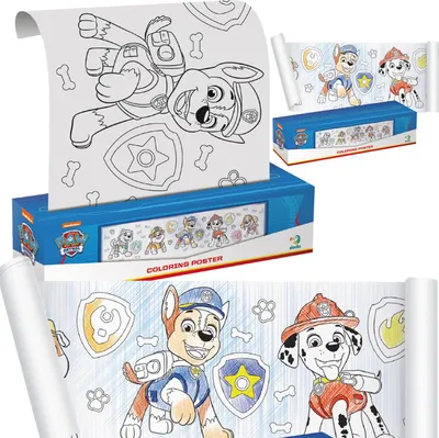 Immagine prodotto di Paw Patrol libro da colorare rotolo creativo per dipingere e disegnare