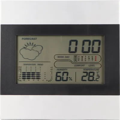 Image de Température et luminosité Température humide digitale Alarme en aluminium pour ordinateur de bureau