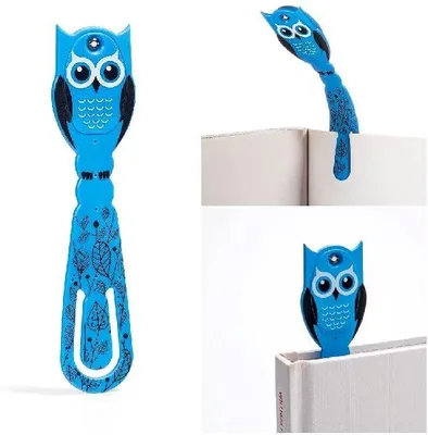 Produktbild von Flexilight Animal Leselicht (Eule) | 2 in 1 Leselampe & Lesezeichen | LED Leselicht | Geschenk für Leser, Buchliebhaber | Deutsche Ausgabe