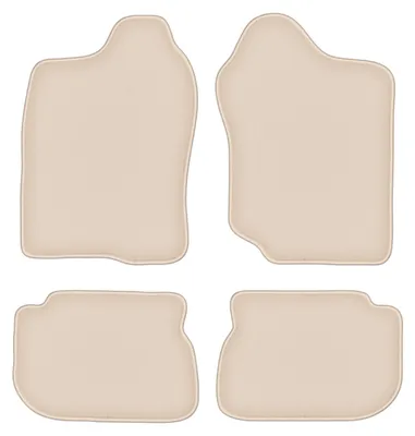 Produktbild von DURBAN Beige Velours-Fußmatten-Set für Suzuki Jimny SUV (1998-2007)