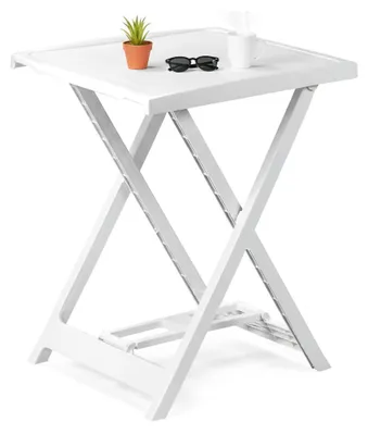 Produktbild von Ohatchee - Gartentisch, 60x47x65h cm Weiß, 2 Plätze Hergestellt in Italien