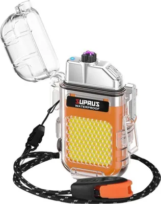 Produktbild von SUPRUS Wasserdichtes Plasma-Feuerzeug mit Taschenlampe und Überlebens-Pfeife
