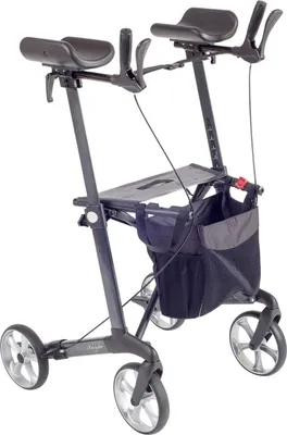 Produktbild von Arthritisrollator Rehasense Navigator - faltbarer Indoor-Rollator mit Unterarmauflage - tiefen- und seitenverstellbare Griffe