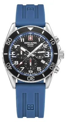 Produktbild von Swiss Alpine Military Herren Armbanduhr Chronograph Raptor blau 7029.9835