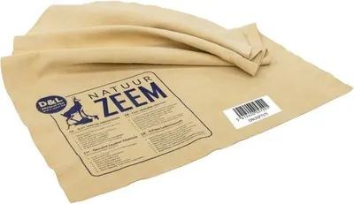 Image de Chamois D&L - Cuir naturel - Séchage sans traces - 2,25 m - Pour le nettoyage du verre et des surfaces