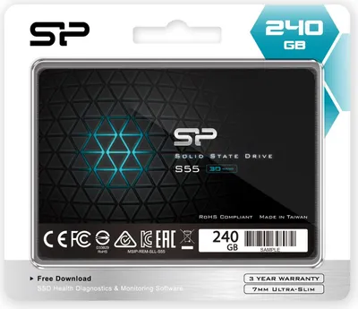 Produktbild von Silicon Power Slim S55, 240 GB, 2.5", 6 Gbit/s