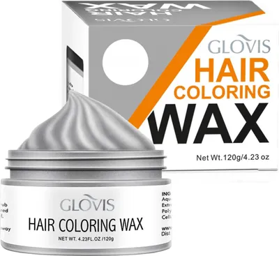 Produktbild von GLOVIS Haarfärbewachs Grau 120 g Einmaliges Färben Farbwechsel Waschbarer Effekt Stilisierung
