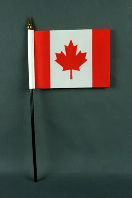 Produktbild von Flagge am Stab Kanada 10x15 cm Handflagge Stockflagge Fähnchen