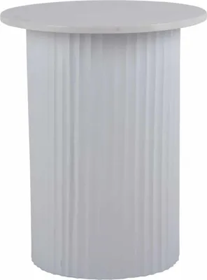 Zdjęcie produktu dla Motyw przewodni – stolik kawowy Luscious Straight – biały – Ø45 cm