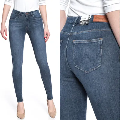 Produktbild von WRANGLER, Damen Jeanshose, Skinny fit, SUPER SKINNY, W25 L32, Blau, Jeans, baggyjeans, buggy